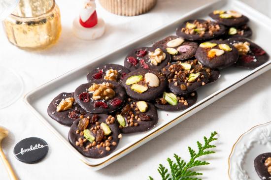 Mendiants de Noël au chocolat, une exquise recette de fêtes